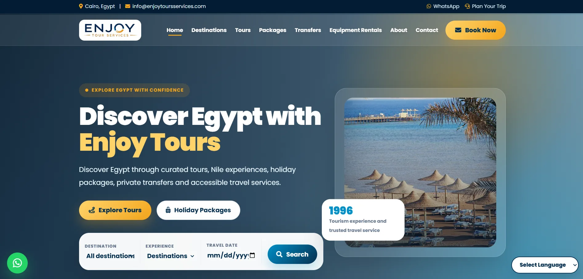 منصة Enjoy Tour Services